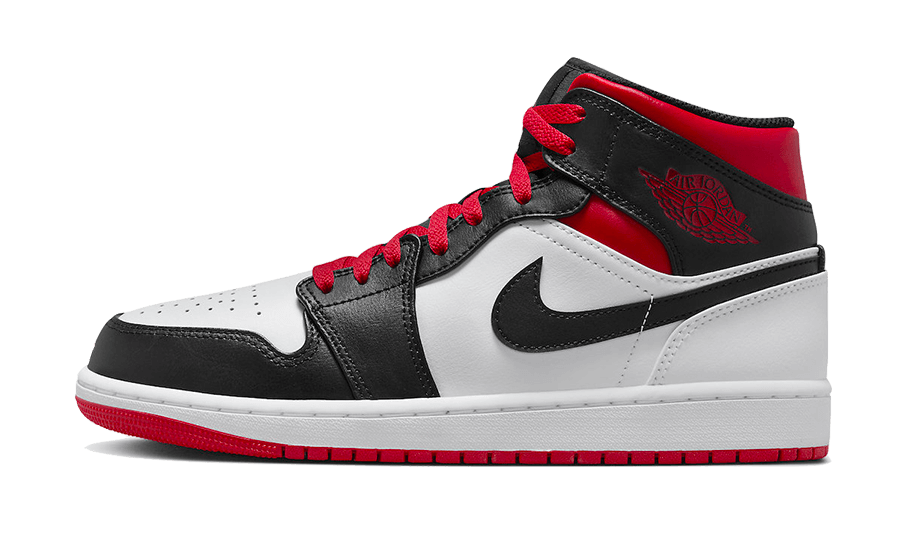 Nike retro 1 red and black discount
