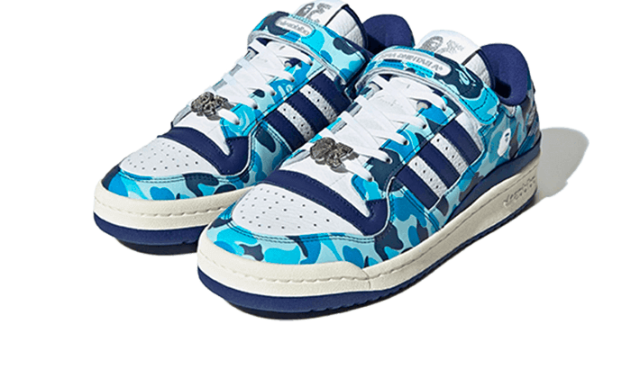 Adidas Forum 84 Low Bape 30th Anniversary Blue Camo Summersnkrs