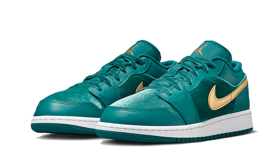 Air Jordan 1 Low Velvet Geode Teal Summersnkrs