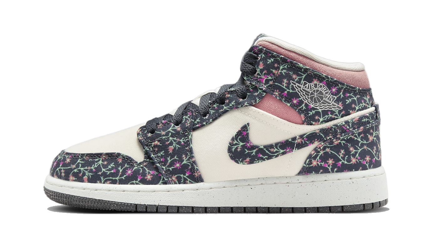 Tenis Nike Tenis Jordan Con Flores Air Jordan Mid SE Floral Canvas