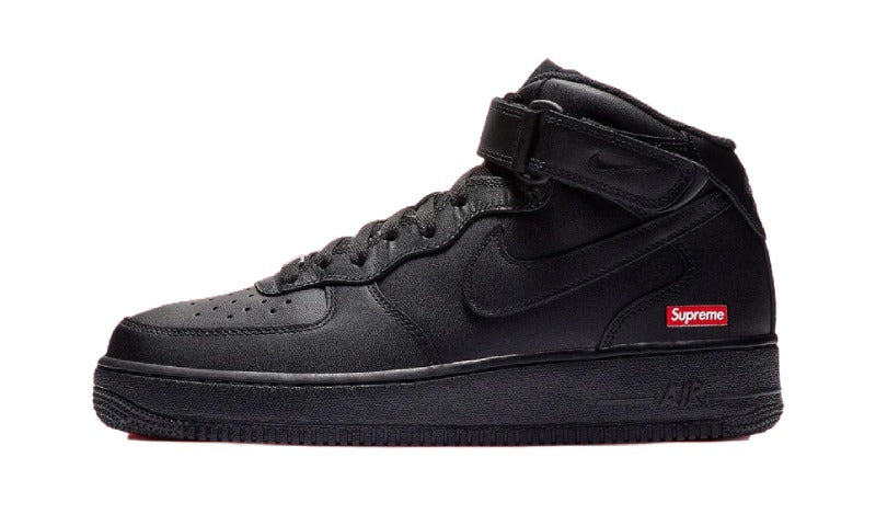 Nike Air Force 1 Mid Supreme Black Summersnkrs