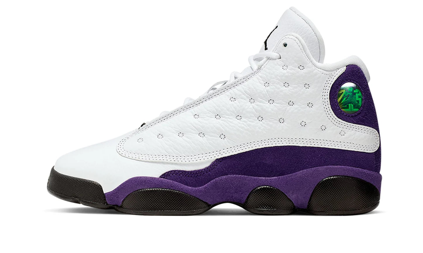 Jordan 13 lakers kids hot sale