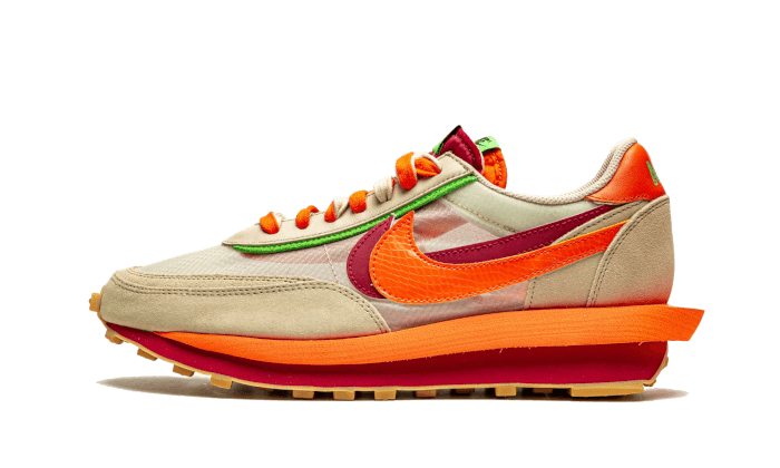 Nike LD Waffle Sacai Clot Net Orange Blaze – Summersnkrs
